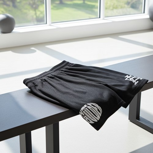 Black Mesh Shorts – BE BOULDER Athletic Gym Shorts, 5” Inseam Performance Fit